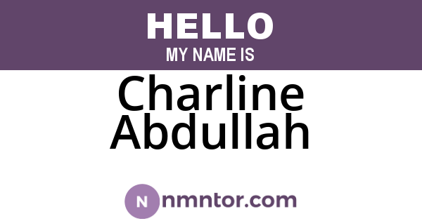 Charline Abdullah