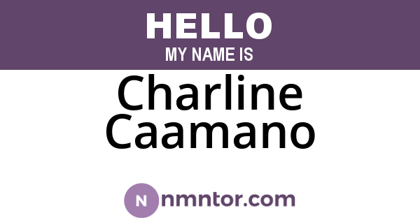 Charline Caamano
