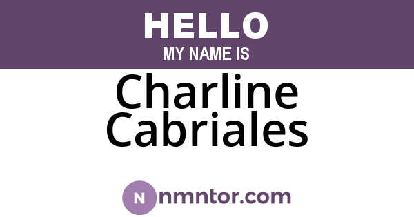 Charline Cabriales