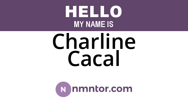 Charline Cacal