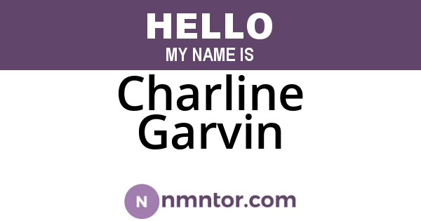 Charline Garvin