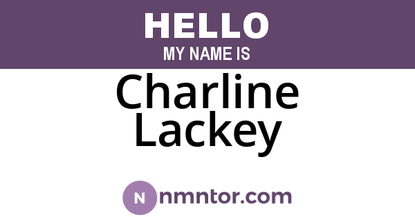 Charline Lackey