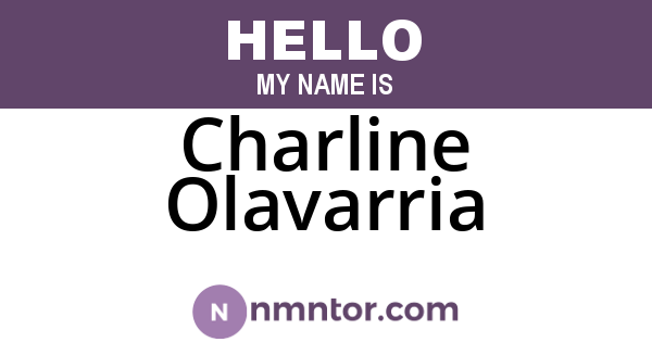 Charline Olavarria