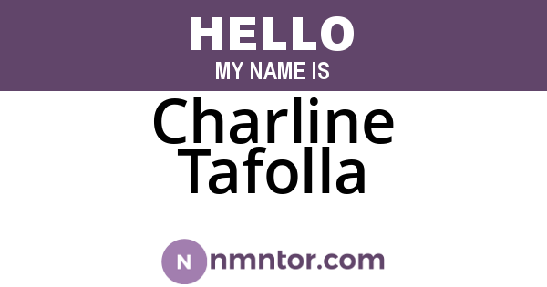 Charline Tafolla