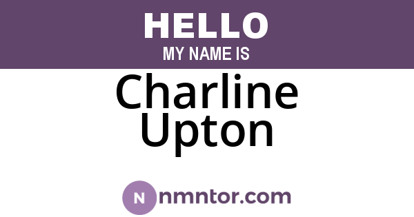 Charline Upton