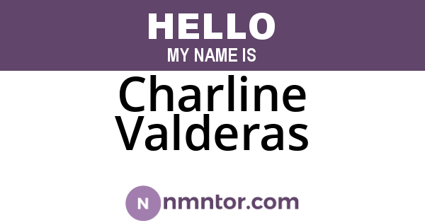Charline Valderas