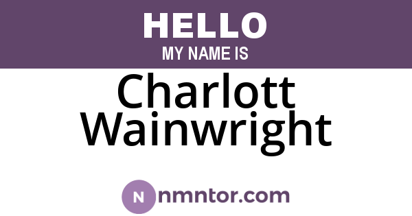 Charlott Wainwright