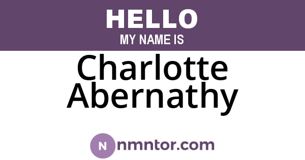 Charlotte Abernathy
