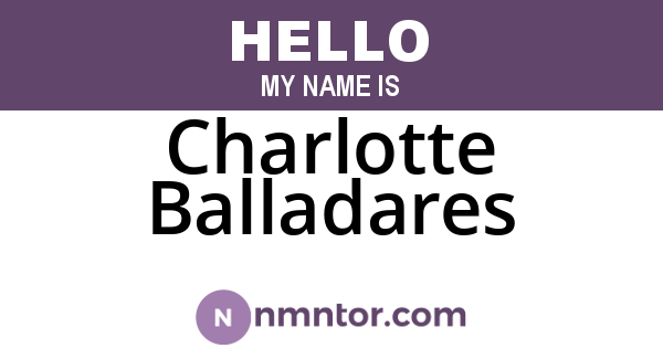 Charlotte Balladares