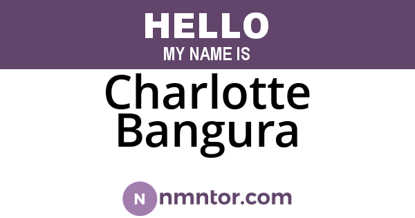 Charlotte Bangura