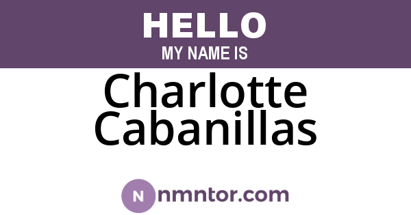 Charlotte Cabanillas