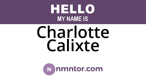 Charlotte Calixte