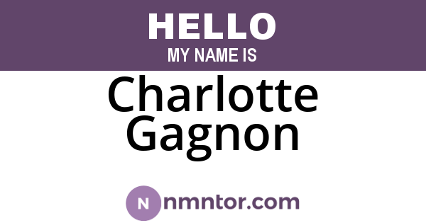 Charlotte Gagnon