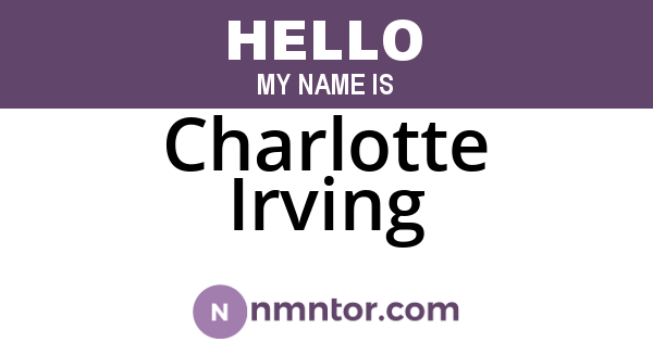Charlotte Irving