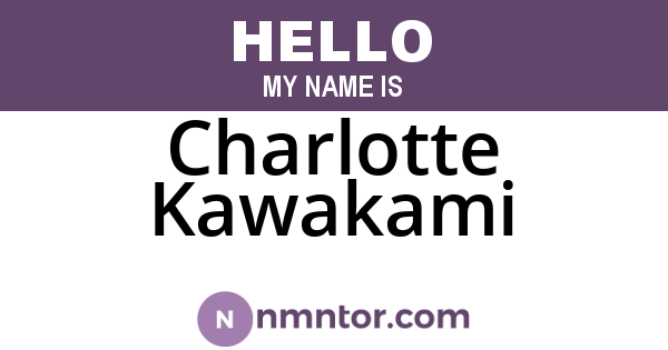 Charlotte Kawakami
