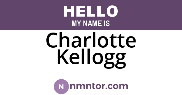 Charlotte Kellogg