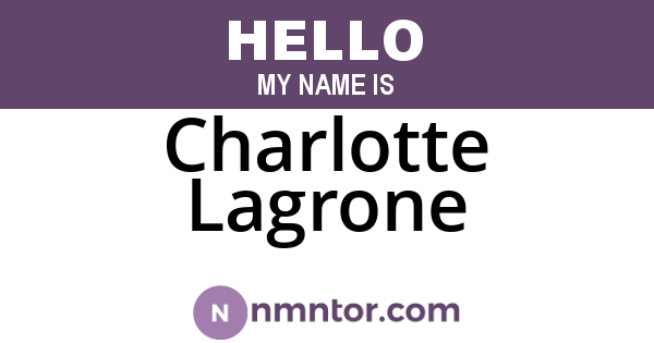 Charlotte Lagrone
