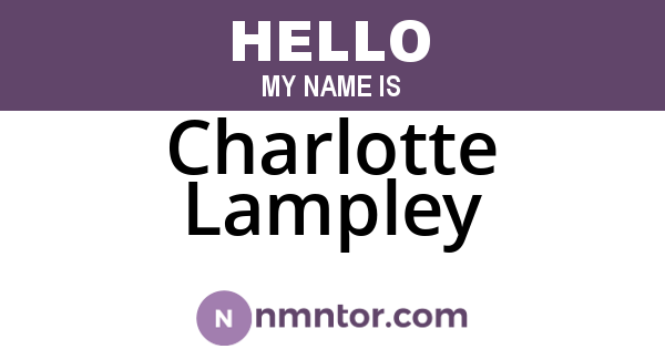 Charlotte Lampley