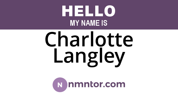 Charlotte Langley