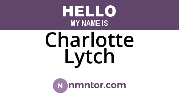 Charlotte Lytch