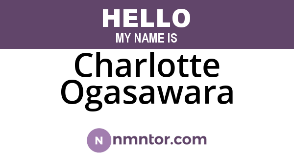 Charlotte Ogasawara