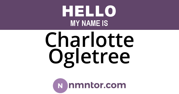 Charlotte Ogletree