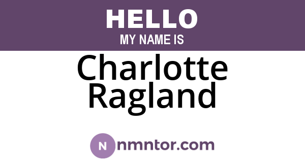 Charlotte Ragland