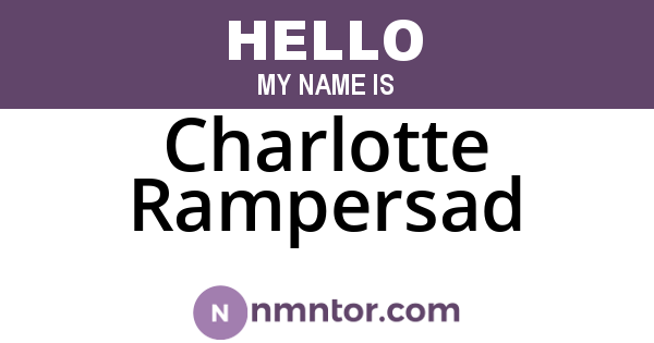 Charlotte Rampersad