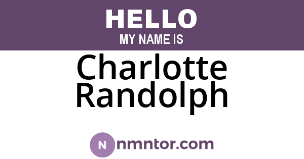 Charlotte Randolph