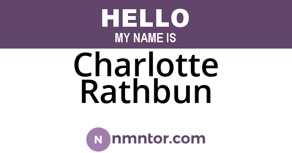 Charlotte Rathbun