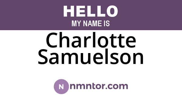 Charlotte Samuelson