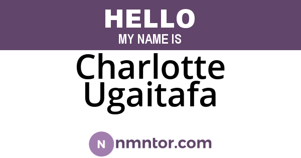 Charlotte Ugaitafa