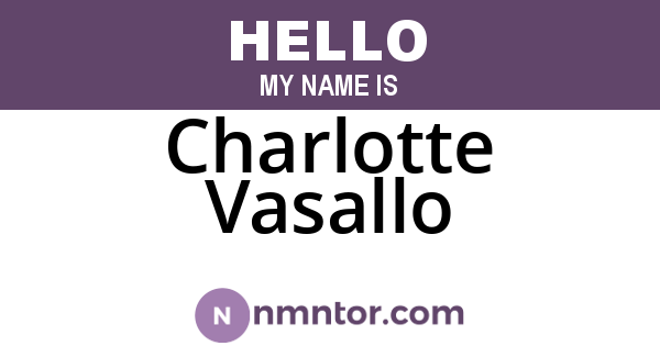Charlotte Vasallo