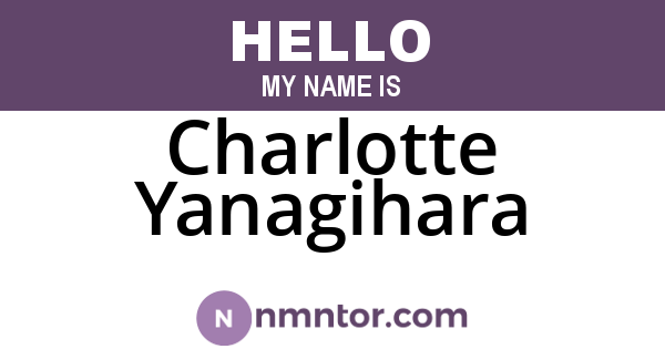 Charlotte Yanagihara