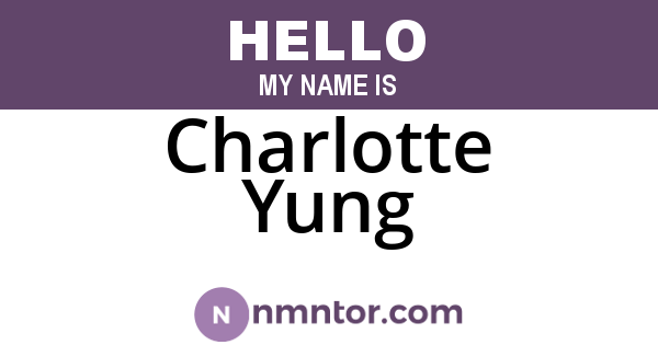 Charlotte Yung