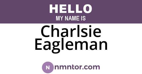 Charlsie Eagleman