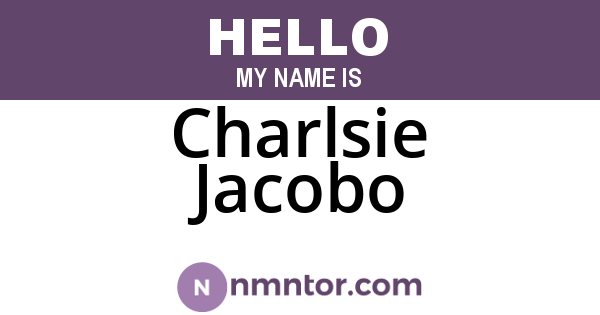 Charlsie Jacobo