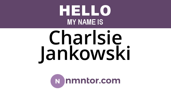 Charlsie Jankowski
