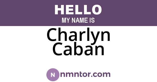 Charlyn Caban