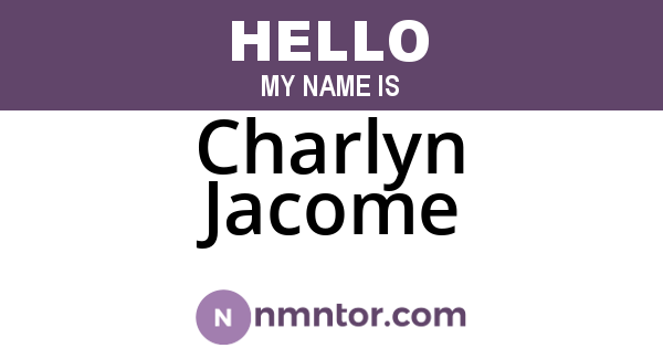 Charlyn Jacome