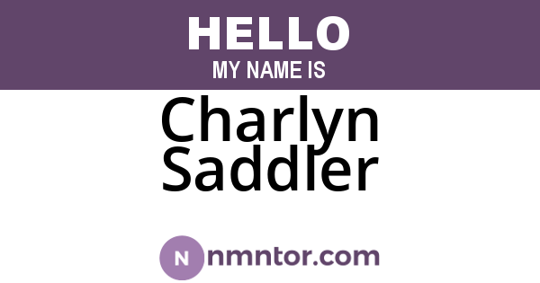 Charlyn Saddler