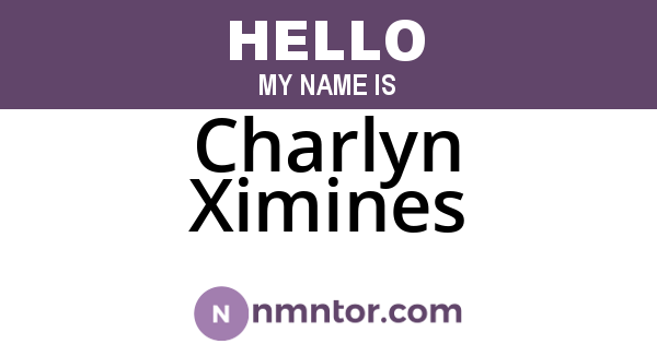 Charlyn Ximines