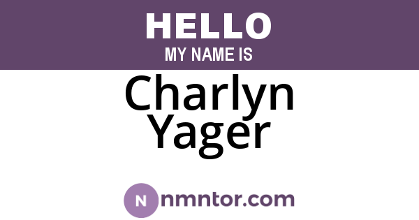 Charlyn Yager