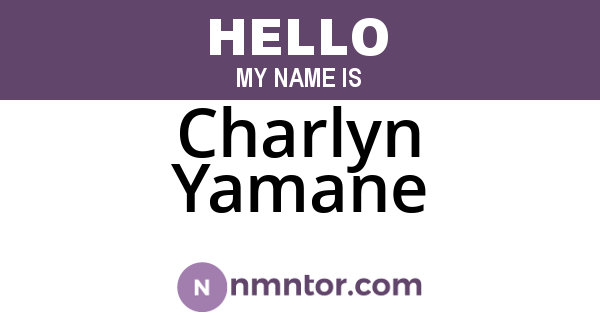 Charlyn Yamane