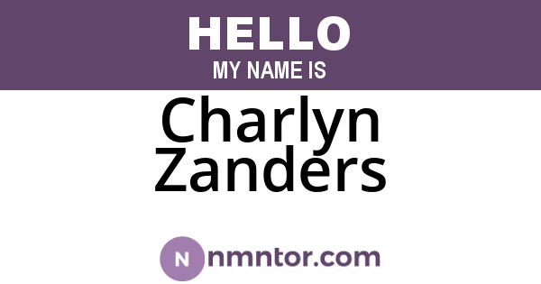 Charlyn Zanders