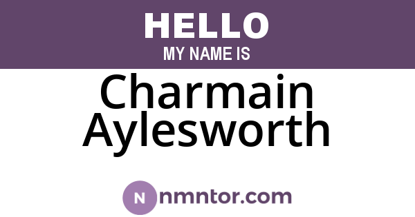 Charmain Aylesworth