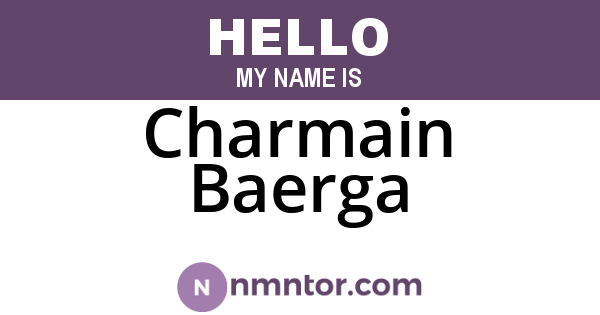 Charmain Baerga