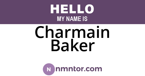 Charmain Baker