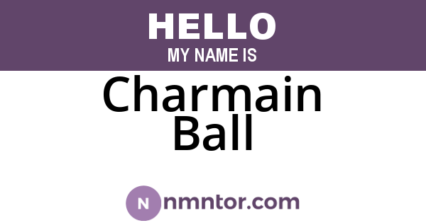 Charmain Ball