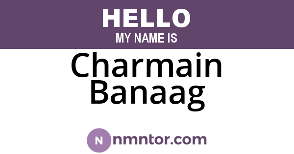 Charmain Banaag